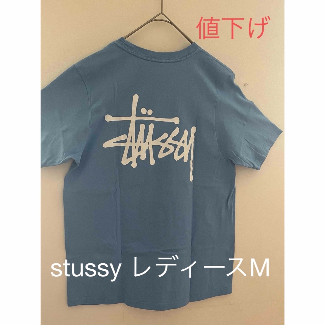 STUSSY(ステューシー)のSTUSSY ストゥーシー　Tシャツ　スカイブルーM レディースのトップス(Tシャツ(半袖/袖なし))の商品写真