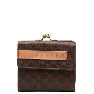 セリーヌ(celine)のセリーヌ マカダム ロゴ 二つ折り財布 がま口 コンパクトウォレット PVC レディース CELINE 【1-0149020】(財布)