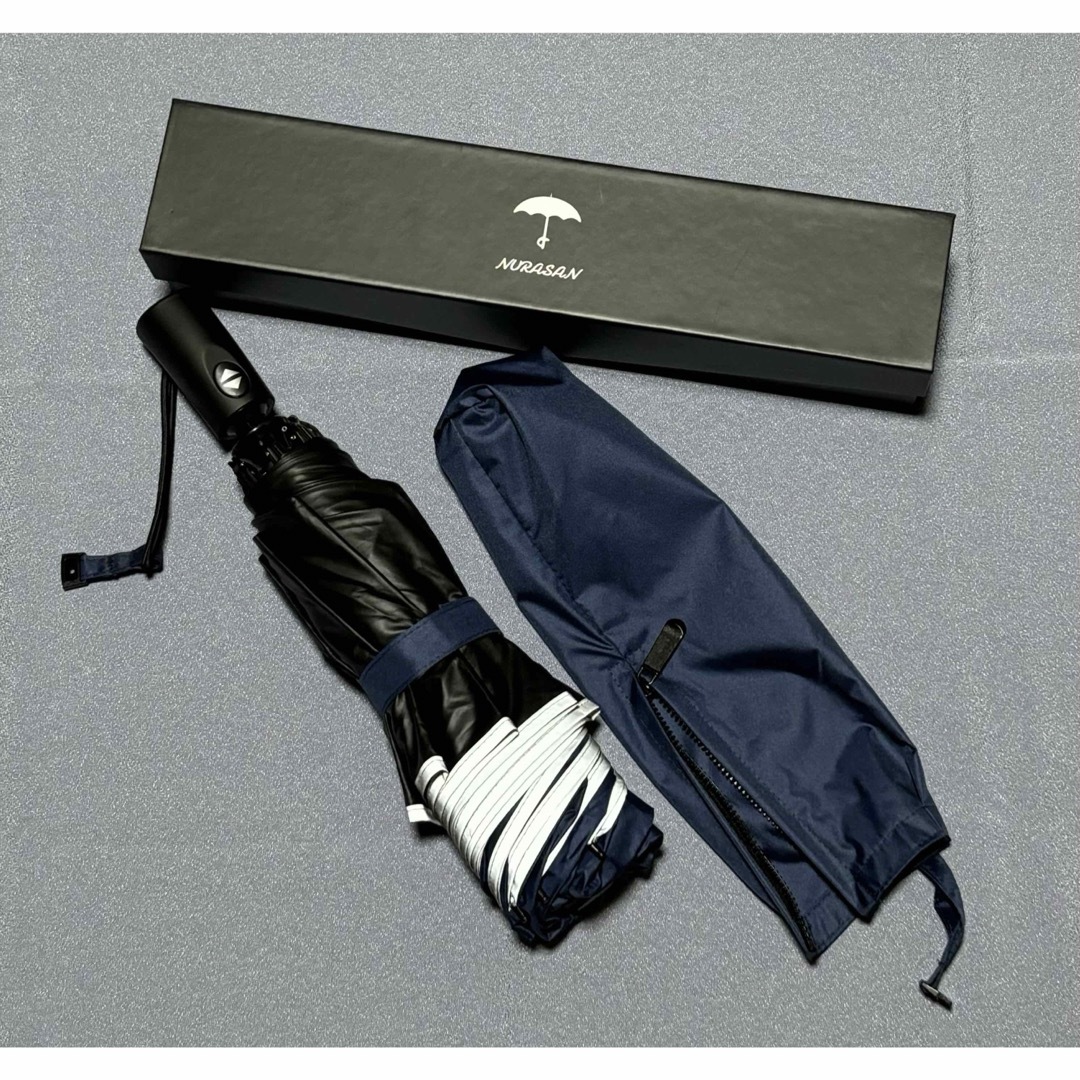 【中古】逆折り畳み傘 NURASAN-J27 ブルー メンズのファッション小物(傘)の商品写真