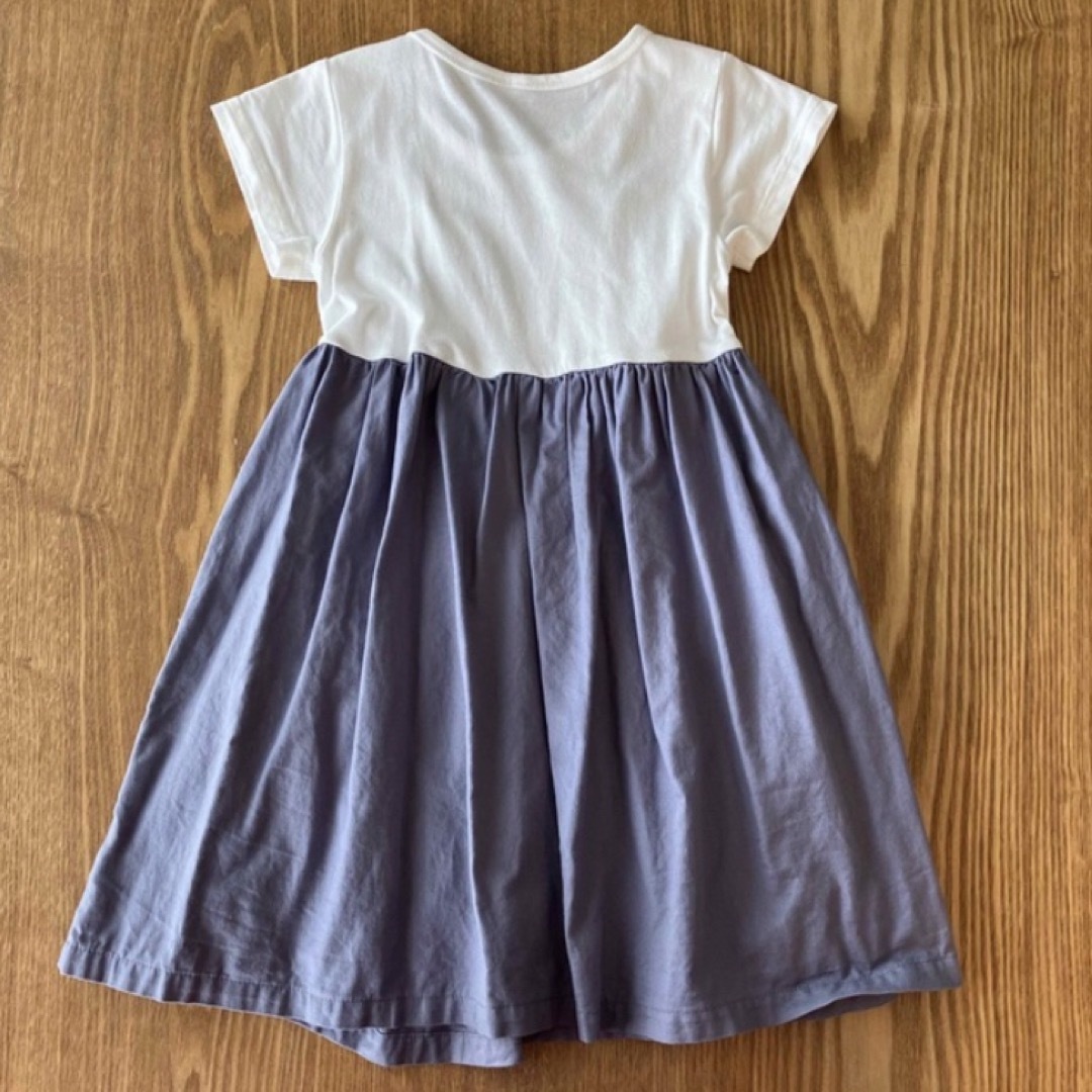 b.Room(ビールーム)のビールーム　ドッキングリボンワンピース　110 キッズ/ベビー/マタニティのキッズ服女の子用(90cm~)(ワンピース)の商品写真