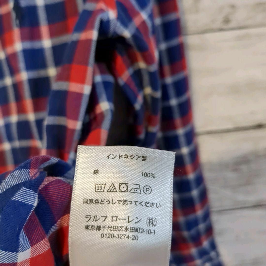 Ralph Lauren(ラルフローレン)の【RALPH LAUREN】★美品★　チェック　長袖シャツ　120cm キッズ/ベビー/マタニティのキッズ服男の子用(90cm~)(ブラウス)の商品写真