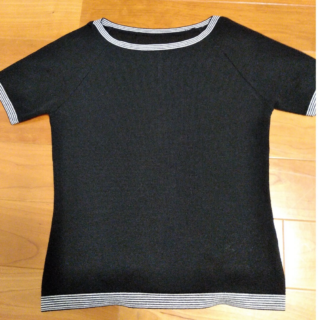 黒T shirt レディースのトップス(Tシャツ(半袖/袖なし))の商品写真