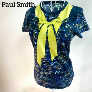 Paul Smith - 【未使用級】　ポールスミス　Tシャツ　プリント　デザイン　半袖　リボン　カラフル