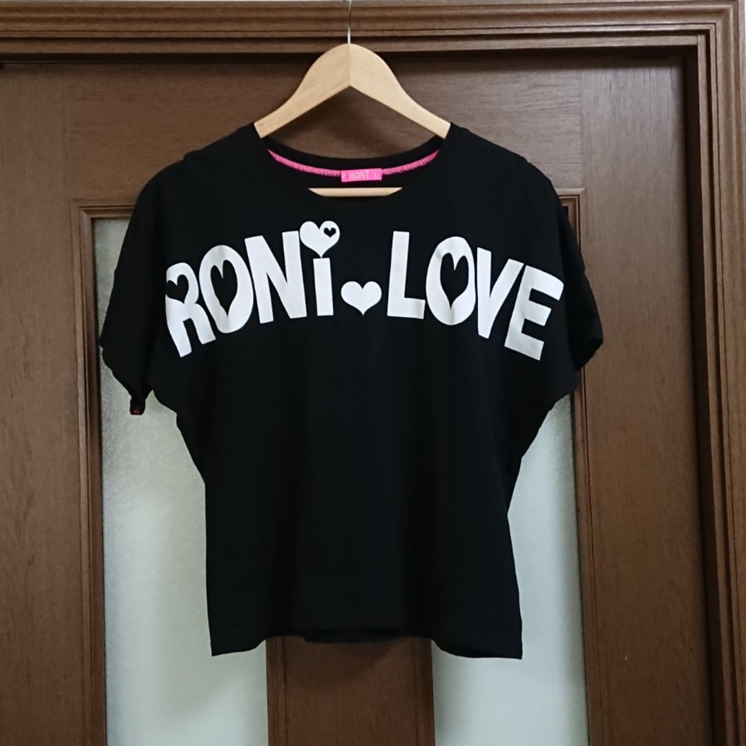 RONI(ロニィ)のロニィ　Lサイズ　半袖　Tシャツ　ブラック　140　150　160　女の子 キッズ/ベビー/マタニティのキッズ服女の子用(90cm~)(Tシャツ/カットソー)の商品写真