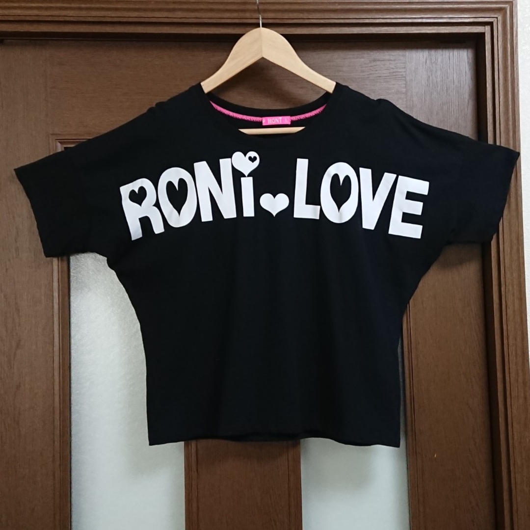 RONI(ロニィ)のロニィ　Lサイズ　半袖　Tシャツ　ブラック　140　150　160　女の子 キッズ/ベビー/マタニティのキッズ服女の子用(90cm~)(Tシャツ/カットソー)の商品写真