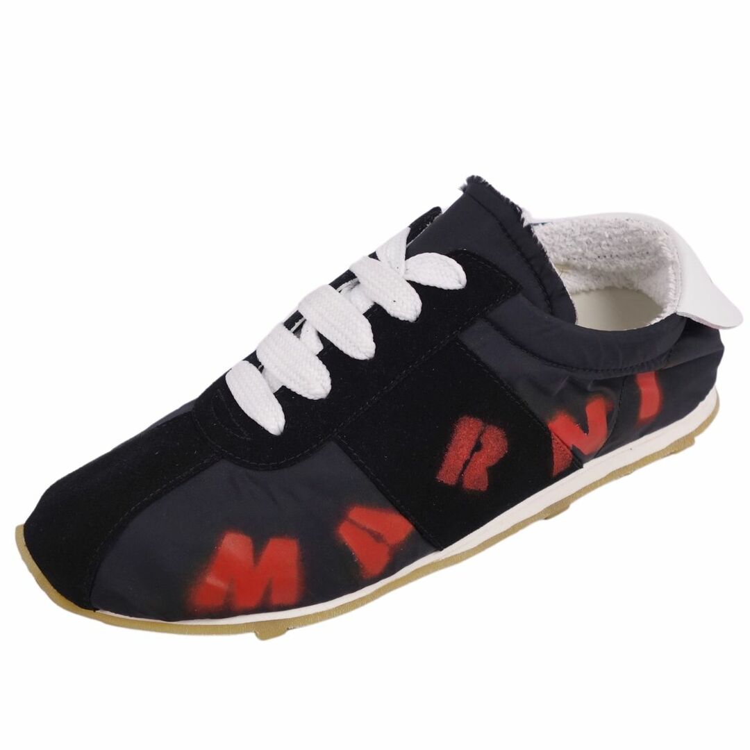 Marni(マルニ)の新古品 マルニ MARNI スニーカー フラット ローカット レースアップ レザー イタリア製 シューズ メンズ 39 ブラック メンズの靴/シューズ(スニーカー)の商品写真