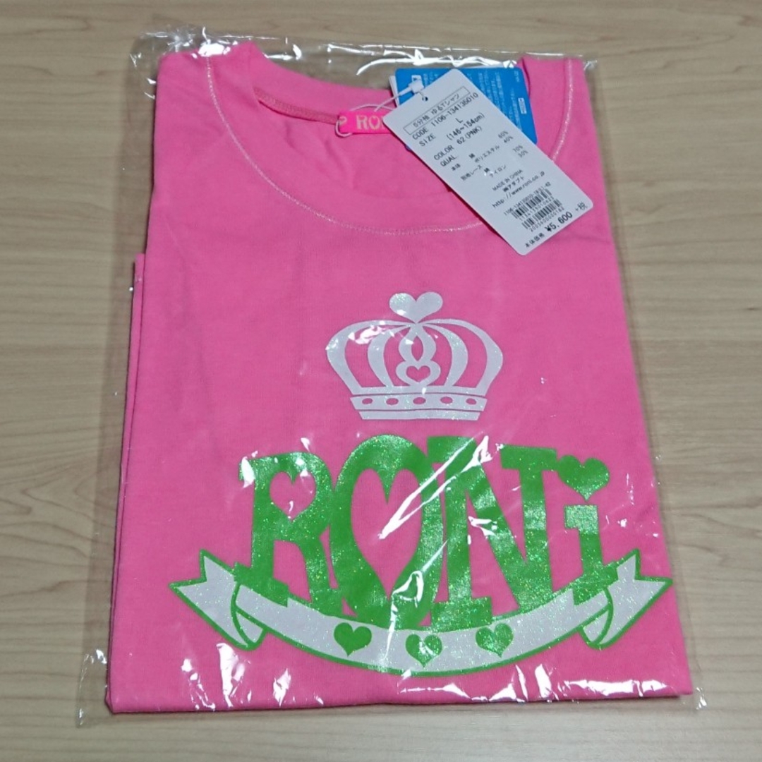 RONI(ロニィ)の新品　ロニィ　Lサイズ　半袖Tシャツ　ピンク　女の子　140　150 キッズ/ベビー/マタニティのキッズ服女の子用(90cm~)(Tシャツ/カットソー)の商品写真