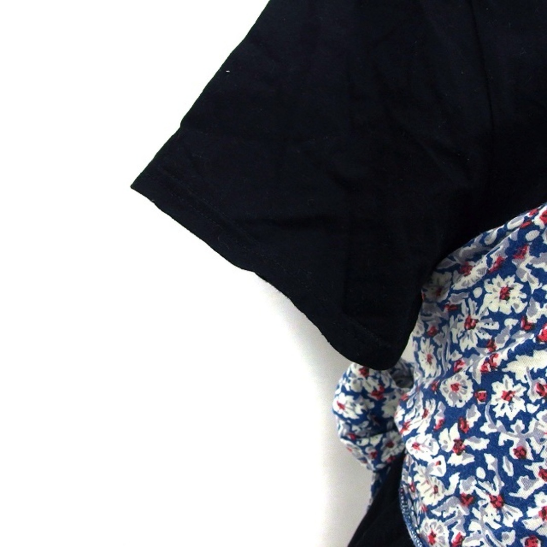 SLY(スライ)のスライ SLY カットソー Tシャツ ラウンドネック リボン ビスチェ風 花柄  レディースのトップス(Tシャツ(半袖/袖なし))の商品写真