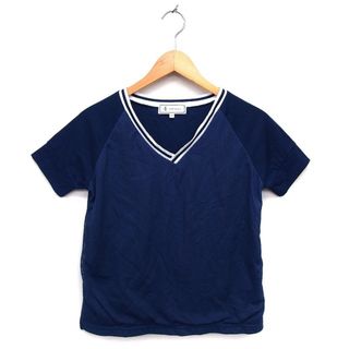 ロペピクニック カットソー Tシャツ ラグランスリーブ メッシュ Vネック リブ