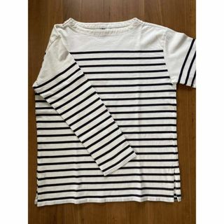 ユニクロ(UNIQLO)のUNIQLO　ボーダーオーバーサイズT（長袖）(Tシャツ(長袖/七分))