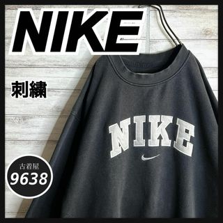 ナイキ(NIKE)の【入手困難!!】ナイキ ✈︎刺繍 アーチロゴ ゆるだぼ 白タグ 裏起毛 肉厚(スウェット)