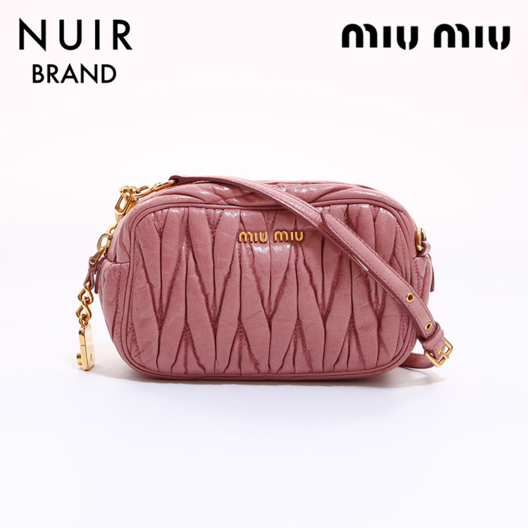 miumiu(ミュウミュウ)のミュウ ミュウ Miu Miu マトラッセミニ ショルダーバッグ レディースのバッグ(ショルダーバッグ)の商品写真