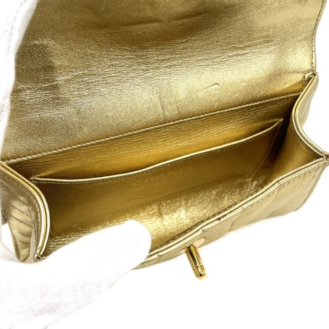 CHANEL(シャネル)のシャネル CHANEL マドモアゼル バッグ ショルダーバッグ レザー ゴールド 金 ゴールド金具 ココマーク ターンロック ヴィンテージ レディースのバッグ(ショルダーバッグ)の商品写真
