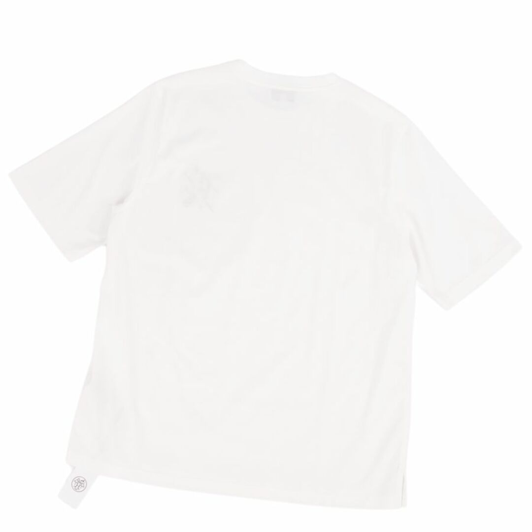 Hermes(エルメス)の未使用 エルメス HERMES Tシャツ カットソー 23SS 半袖 ショートスリーブ レザーパッチ トップス メンズ S ホワイト メンズのトップス(Tシャツ/カットソー(半袖/袖なし))の商品写真