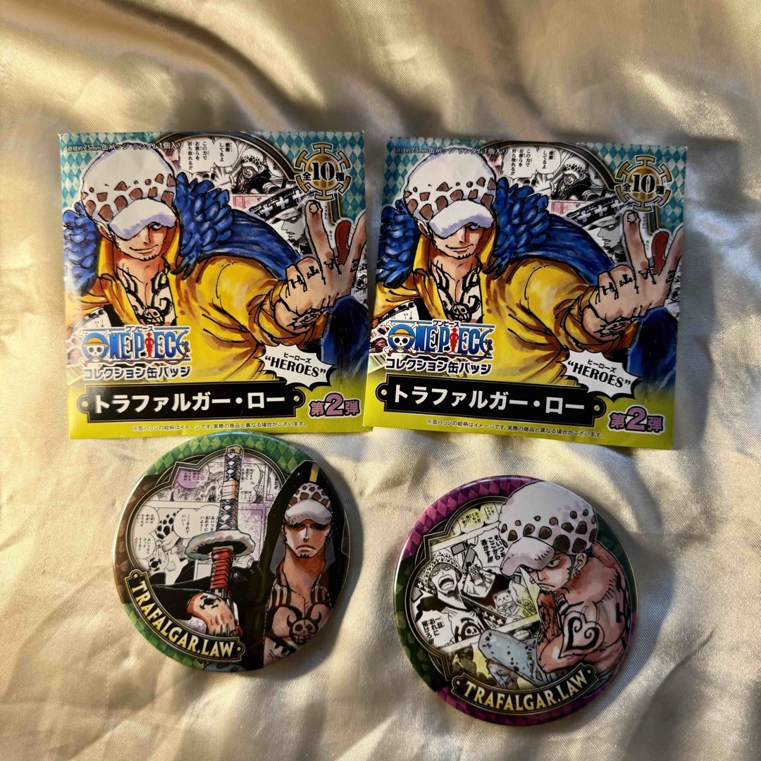 ONE PIECE ワンピース コレクション缶バッジ HEROES 第2弾 ロー ONE PIECE ワンピース コレクション缶バッジ HEROES 第2弾 ロー
