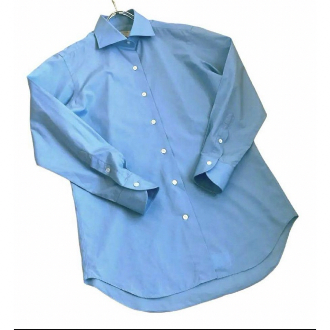 TOMORROWLAND(トゥモローランド)のTOMORROWLAND PILGRIM    コットンブロードシャツ　Lサイズ レディースのトップス(シャツ/ブラウス(長袖/七分))の商品写真