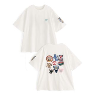 グレイル(GRL)のGRL ワッペン刺繍Tシャツ(Tシャツ(半袖/袖なし))