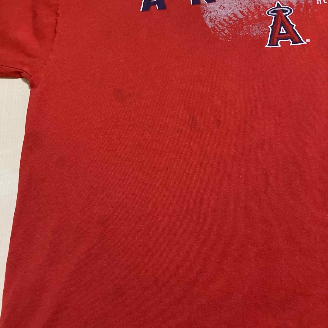 MLB(メジャーリーグベースボール)のロサンゼルスエンゼルスビッグロゴTシャツtシャツ古着MLBメジャーリーグフェード メンズのトップス(Tシャツ/カットソー(半袖/袖なし))の商品写真