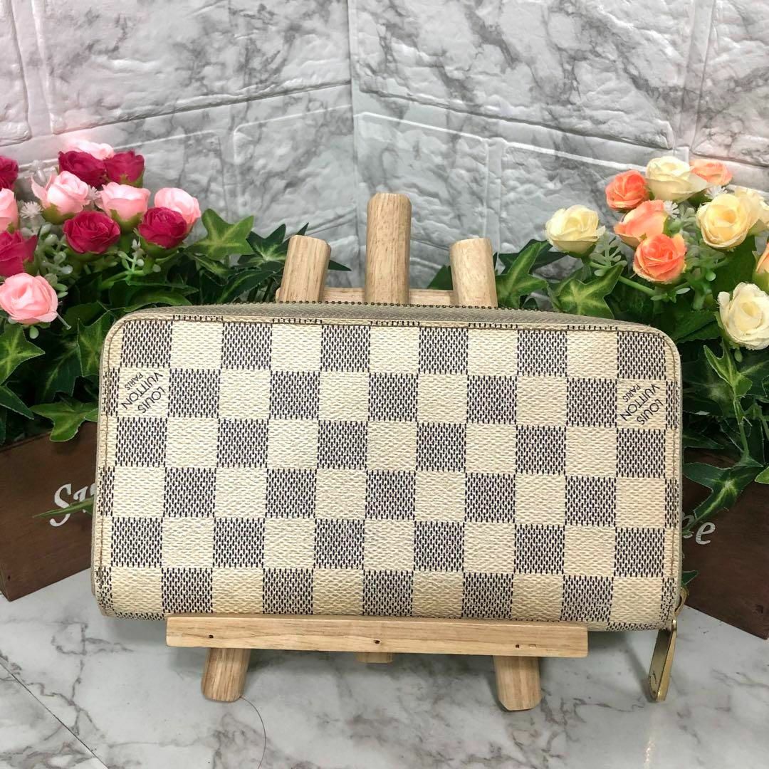 LOUIS VUITTON(ルイヴィトン)の良品✨ルイヴィトン　ダミエ　アズール　ジッピーウォレット　長財布　ユニセックス レディースのファッション小物(財布)の商品写真