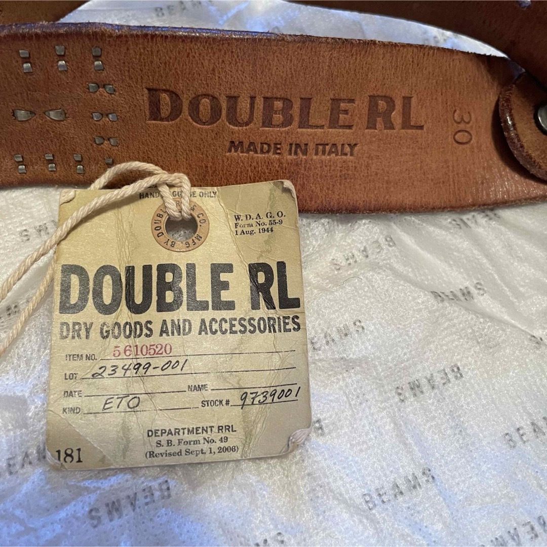 RRL(ダブルアールエル)のRRL MADE IN ITALY ベルト   RRL直営店購入品 メンズのファッション小物(ベルト)の商品写真