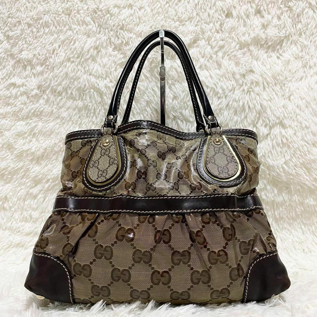 Gucci(グッチ)のGUCCI グッチ　トートバッグ　クリスタルGG スプリーム　レザー レディースのバッグ(トートバッグ)の商品写真