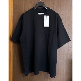 サカイ(sacai)の23AW新品1 sacai サカイ メンズ S ロゴ パッチ Tシャツ ブラック(Tシャツ/カットソー(半袖/袖なし))