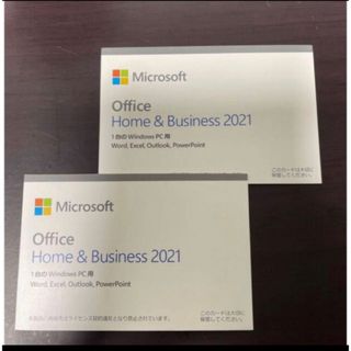 【新品】2枚セット　office2021 home&business 純正品