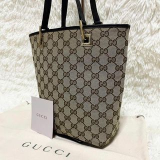 グッチ(Gucci)のGUCCI グッチ　トートバッグ　GG柄　キャンバス　レザー　ゴールド金具(トートバッグ)