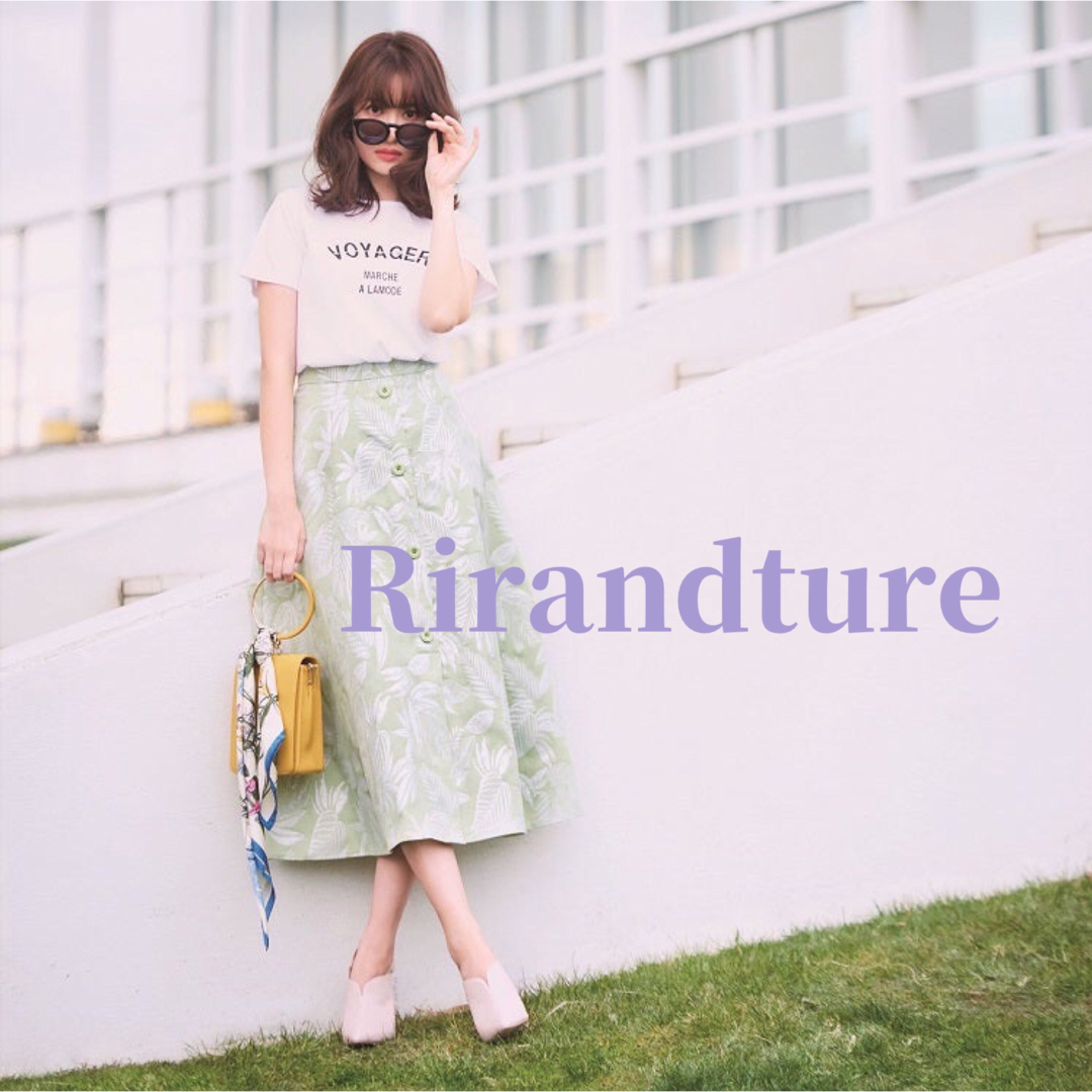 Rirandture(リランドチュール)のRirandture リランドチュール  ラメリーフジャガードスカート スカート レディースのスカート(ロングスカート)の商品写真