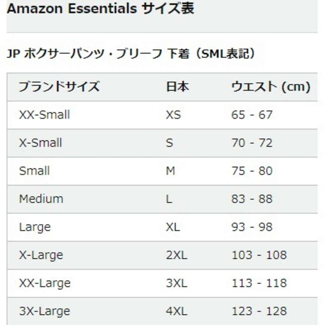 Amazon(アマゾン)の【訳あり】AMAZON Essentials ブリーフ 日本サイズS 2枚セット メンズのアンダーウェア(その他)の商品写真