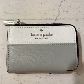 ケイトスペードニューヨーク(kate spade new york)のkatespade キーケース　鍵　ニンバスグレー　ホルダー　レザー(キーケース)