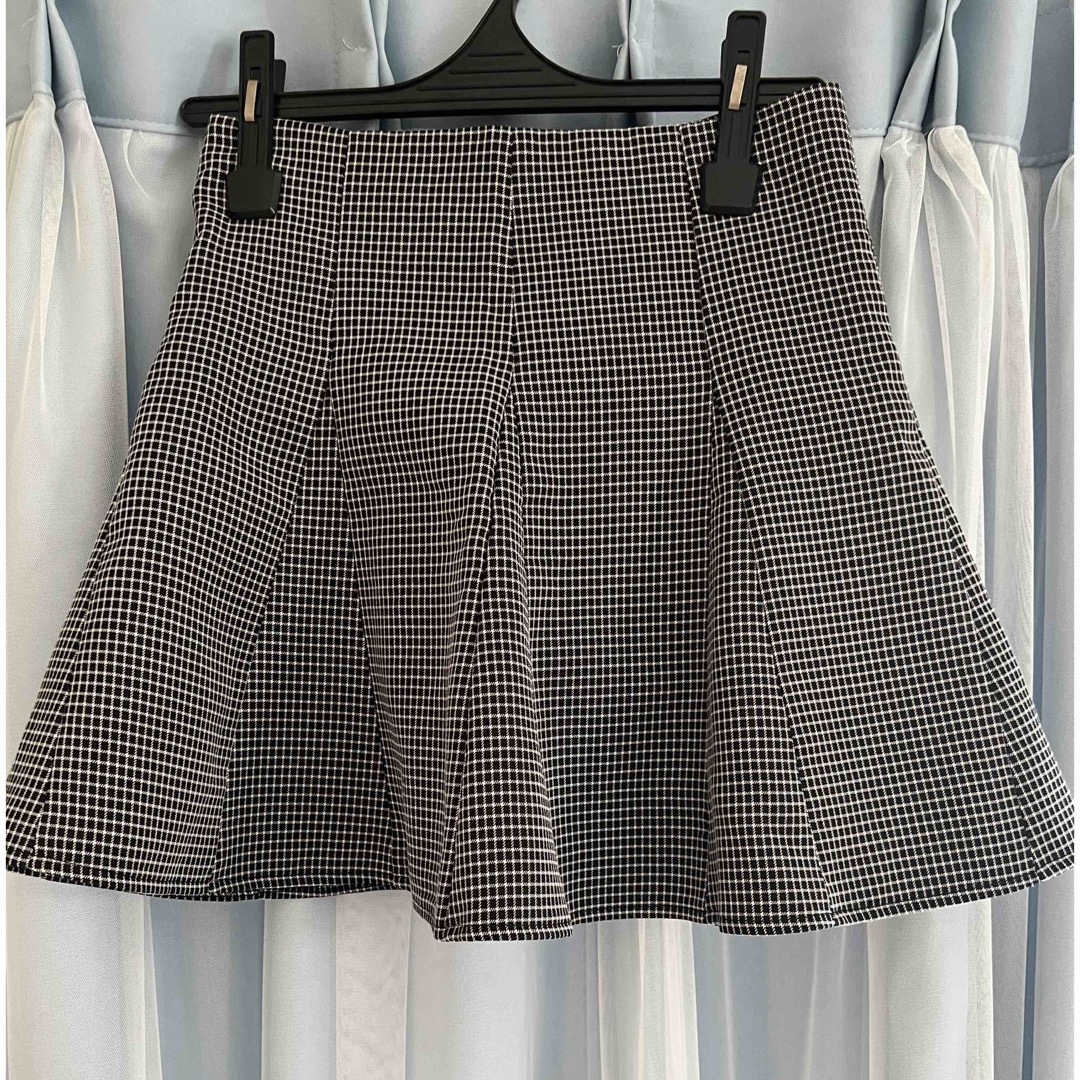 チェック柄フレアミニスカート[ac2115] レディースのスカート(ミニスカート)の商品写真