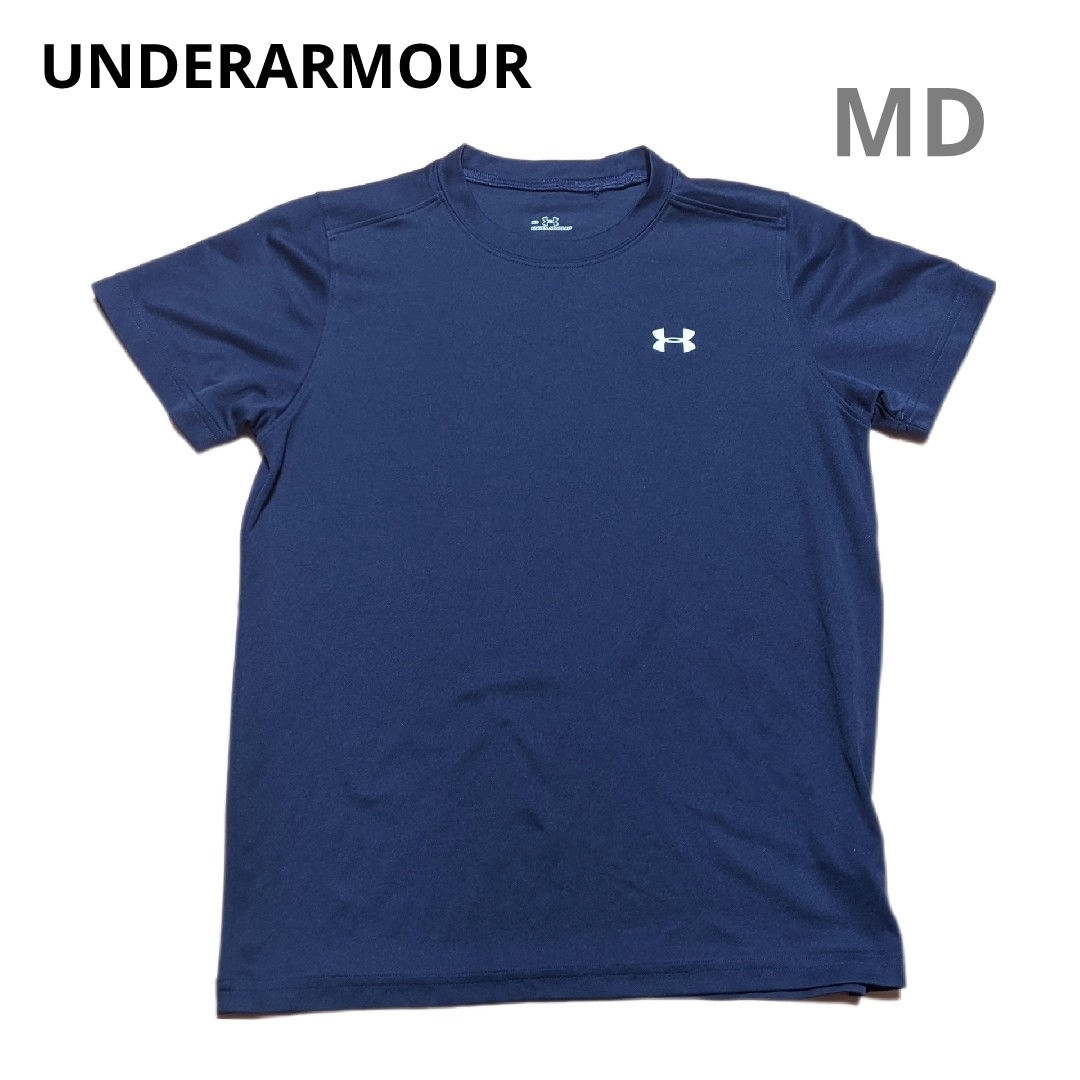 UNDER ARMOUR(アンダーアーマー)のアンダーアーマー　半袖　MD ネイビー　スポーツ　メンズ　運動 メンズのトップス(Tシャツ/カットソー(半袖/袖なし))の商品写真