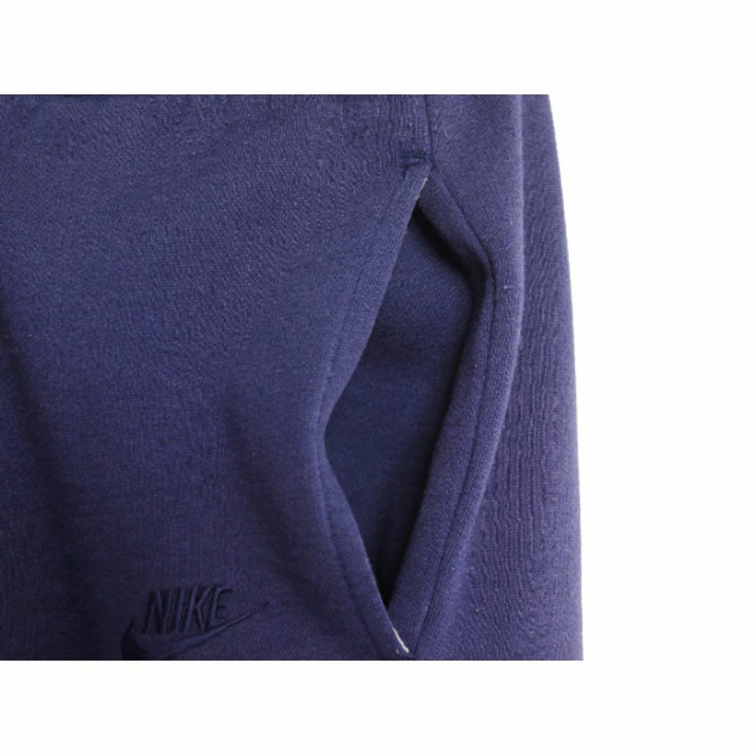NIKE(ナイキ)の90s ナイキ ポケット付き スウェット パンツ メンズ L 程 90年代 初期 銀タグ オールド NIKE  裏起毛 トレーナー ワンポイント 青 薄手 紺 メンズのパンツ(その他)の商品写真
