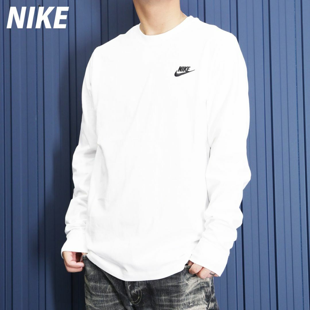 NIKE(ナイキ)のTHE NIKE TEE ナイキ 長袖 クラブ Tシャツ ロゴ刺繍入り/XXL メンズのトップス(Tシャツ/カットソー(七分/長袖))の商品写真