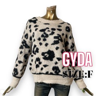 GYDA - GYDA ♥ 大人気 激かわ ヒョウ柄 レオパードラインシャギーニット