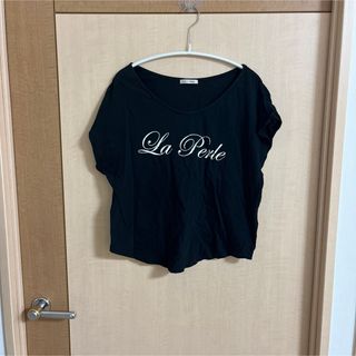 レストローズ(L'EST ROSE)のレストローズ 半袖 Tシャツ 黒 ブラック M(Tシャツ(半袖/袖なし))