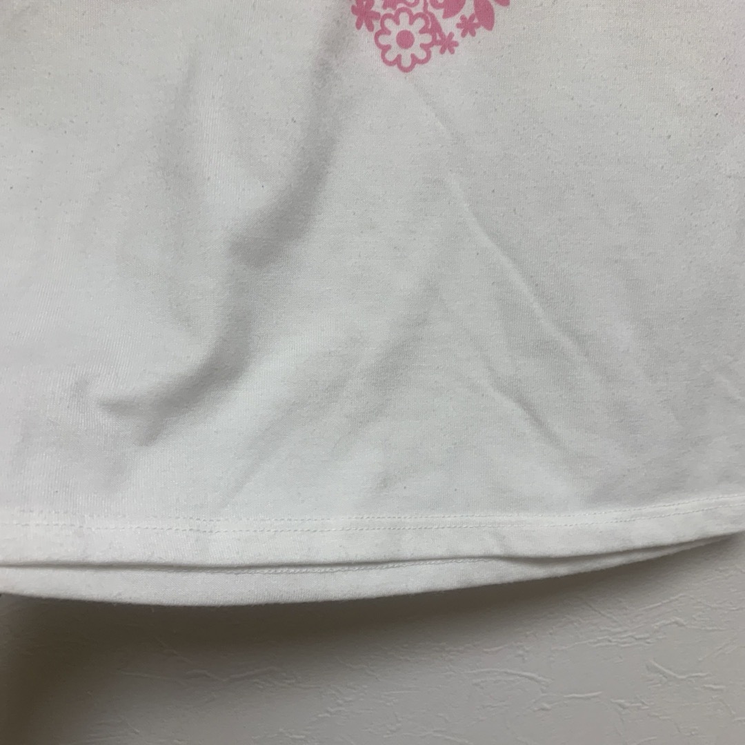 キッズ半袖Tシャツ（130）白 キッズ/ベビー/マタニティのキッズ服女の子用(90cm~)(Tシャツ/カットソー)の商品写真