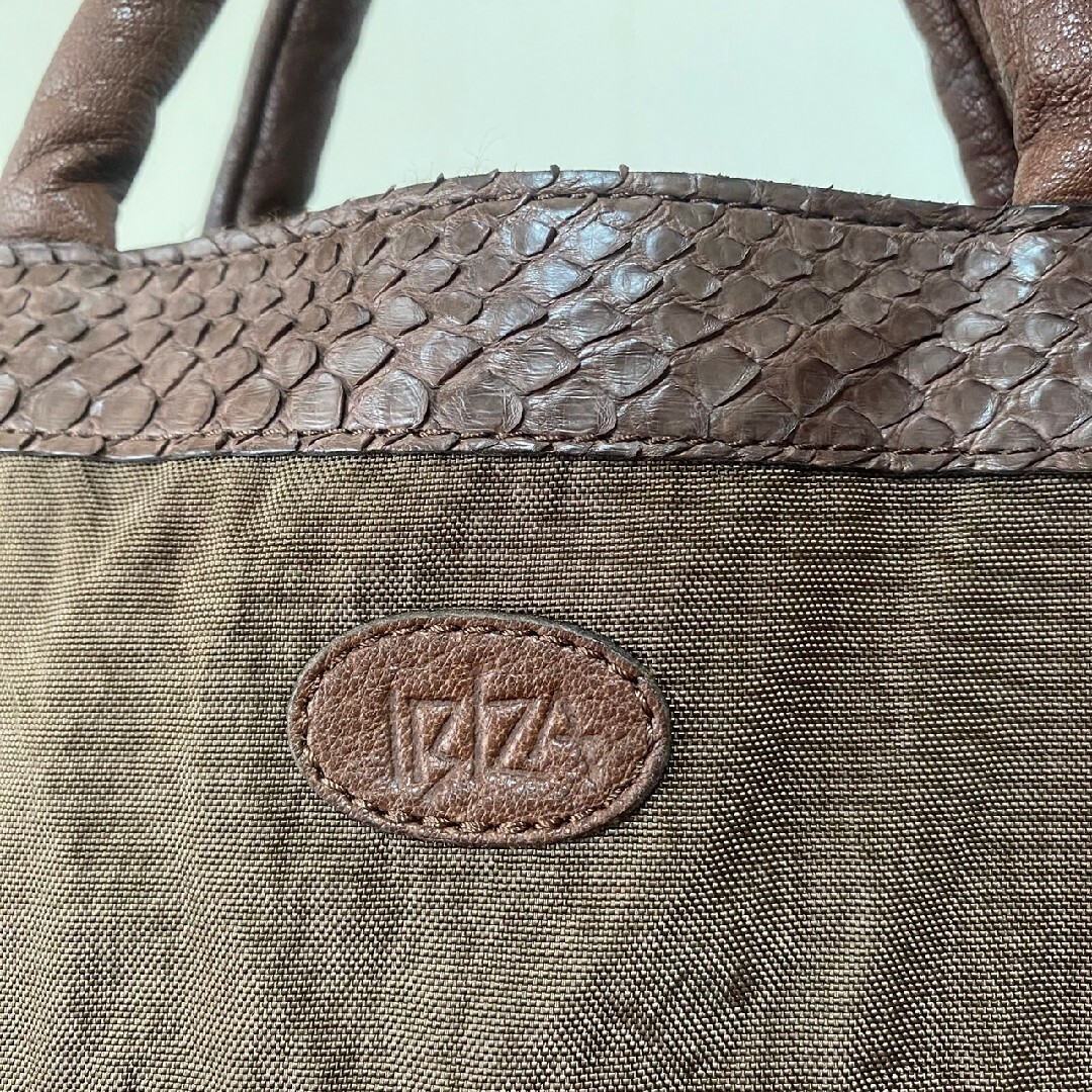 IBIZA(イビザ)の美品★IBIZA  パイソン+ナイロン　2wayバック レディースのバッグ(ハンドバッグ)の商品写真
