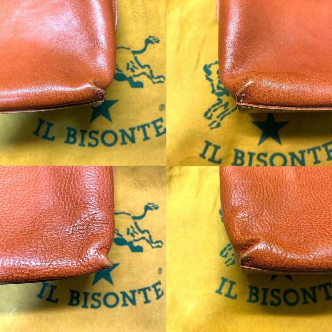 IL BISONTE(イルビゾンテ)の【現行品】IL BISONTE ショルダー クロスボディバッグ レザー  美品 レディースのバッグ(ショルダーバッグ)の商品写真