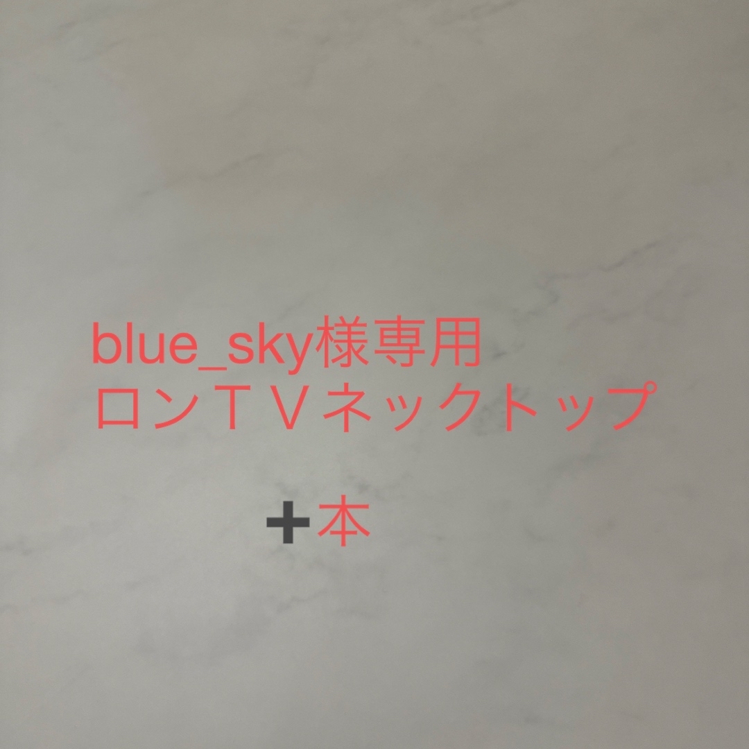 blue_sky様専用ロンTVネックトップと本 レディースのトップス(Tシャツ(長袖/七分))の商品写真