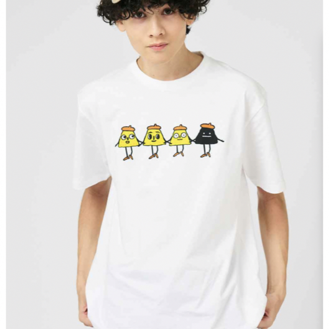 Design Tshirts Store graniph(グラニフ)のポリンキー　Tシャツ　　◆ スリーポリンキーズ ◆XLサイズ　　湖池屋 メンズのトップス(Tシャツ/カットソー(半袖/袖なし))の商品写真