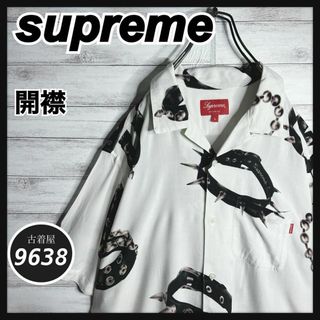 シュプリーム(Supreme)の【入手困難!!】シュプリーム ✈︎開襟 バングル 半袖シャツ ゆるだぼ 重ね着(Tシャツ/カットソー(半袖/袖なし))