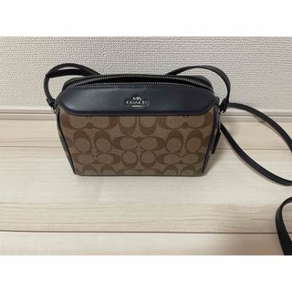 コーチ(COACH)のCOACHネイビーチェックミニショルダー(ショルダーバッグ)