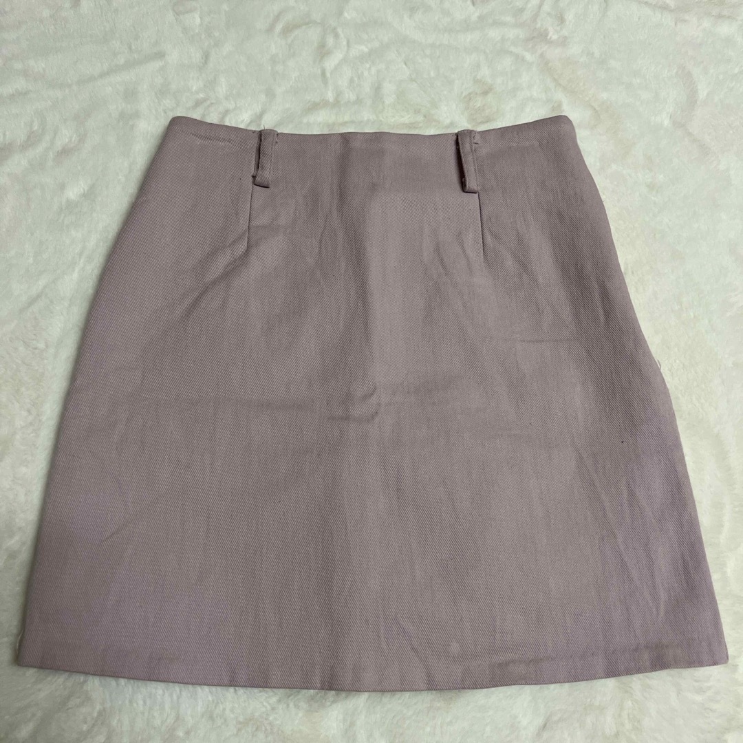 台形　ミニスカート　ピンク レディースのスカート(ミニスカート)の商品写真