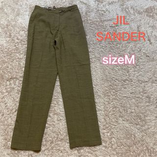 Jil Sander - JIL SANDER リネンパンツ　ゆったりテーパード　ベージュ　サイズ38 M