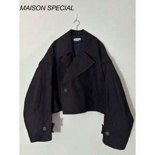 メゾンスペシャル(MAISON SPECIAL)のMAISON SPECIAL  2WAY ペイズリーショートジャケット(テーラードジャケット)