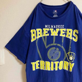 メジャーリーグベースボール(MLB)のMLBミルウォーキーブルワーズメジャーリーグTシャツオーバーサイズtシャツTEE(Tシャツ/カットソー(半袖/袖なし))