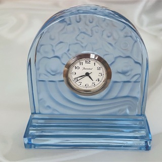 [美品] Baccarat バカラ 置き時計 クリスタルガラス製