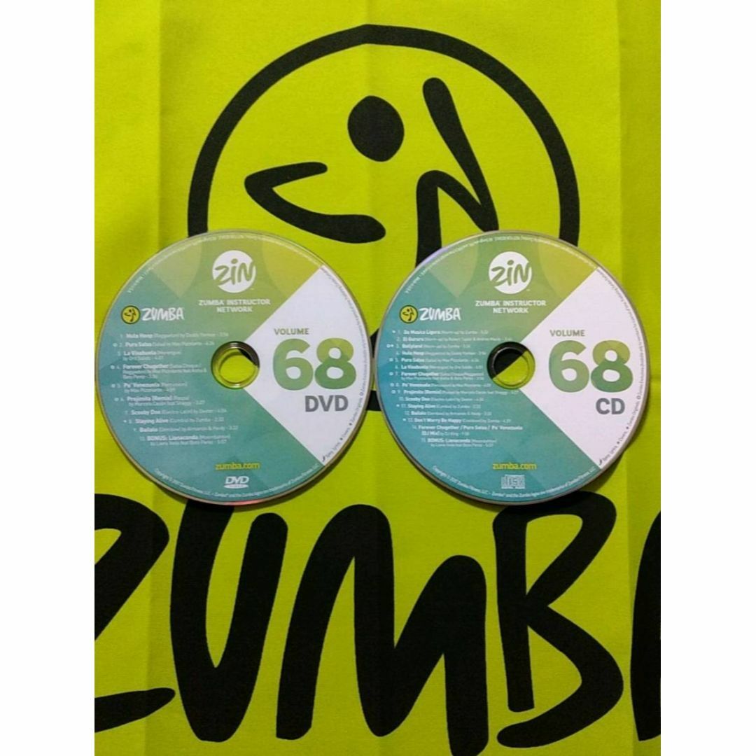 Zumba(ズンバ)のZUMBA　ズンバ　ZIN68　CD＆DVD　インストラクター専用 エンタメ/ホビーのDVD/ブルーレイ(スポーツ/フィットネス)の商品写真